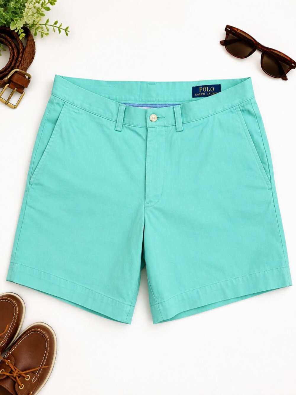 Polo Ralph Lauren Men’s 29 Mint Green Chino Shorts Classic Preppy